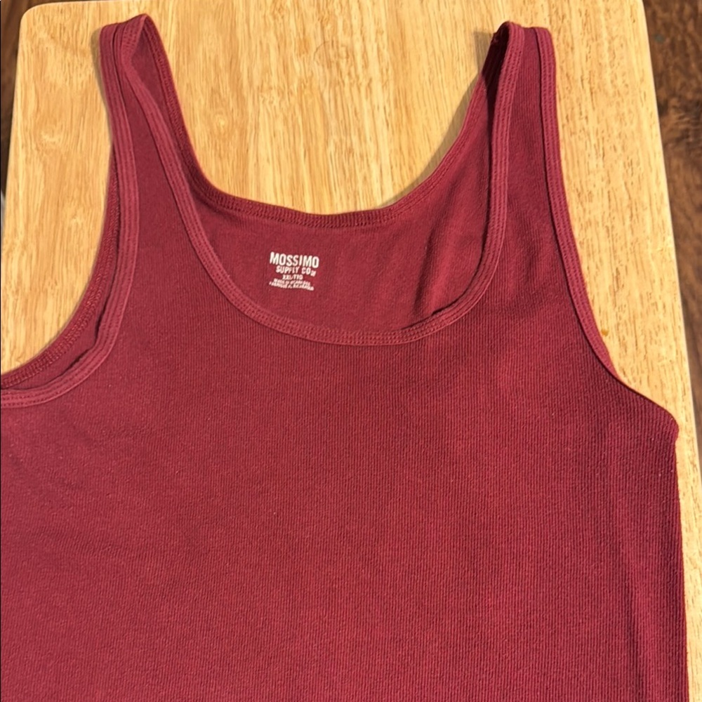 Plus-size Women's Burgundy Tank Top